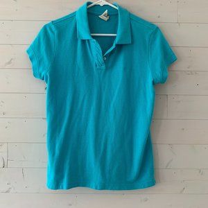 Polo Jeans Women's Blue Short-Sleeve Shirt Medium